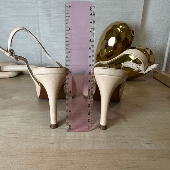COLE HANN Maya Sling Back Nude Leather Pump - Picture 6 of 11